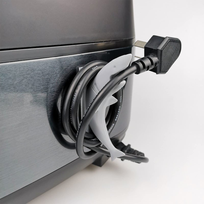 LUOLAO Cord Holder for Appliances, Silicone Cord Keeper, Cord Wrap, Cord Shortener, Cord Organizer, Keep Your Kitchen Appliances Cord Tidy (Grey, 2 Pcs) - Image 2